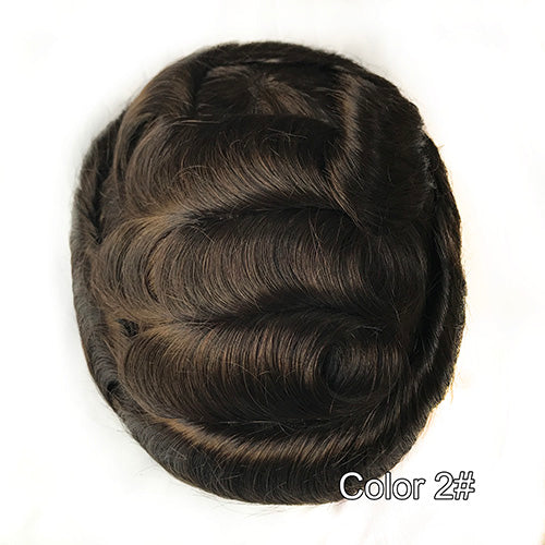 Stock Full French Lace Hairpieces for Men