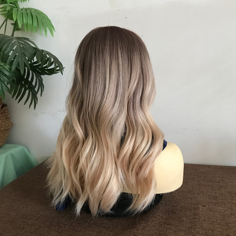 Ombre Color Lace Top Sheitel with Virgin Hair