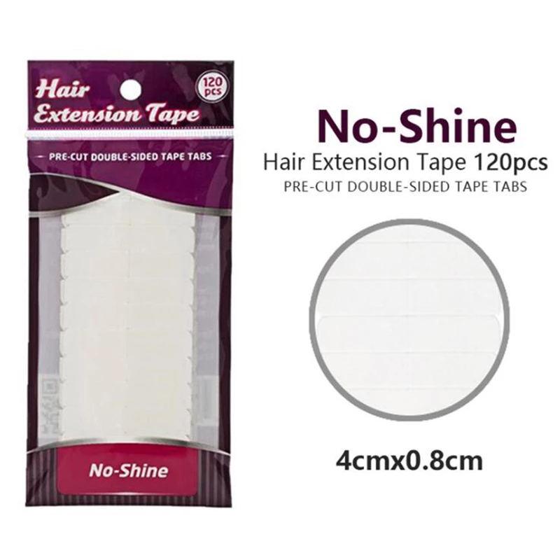 120pcs lot White No Shine Hair Extensions Tape Adhesive - Double Show Hair