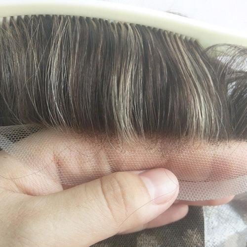 Customized Hair Prosthesis For men with Highlight - Double Show Hair