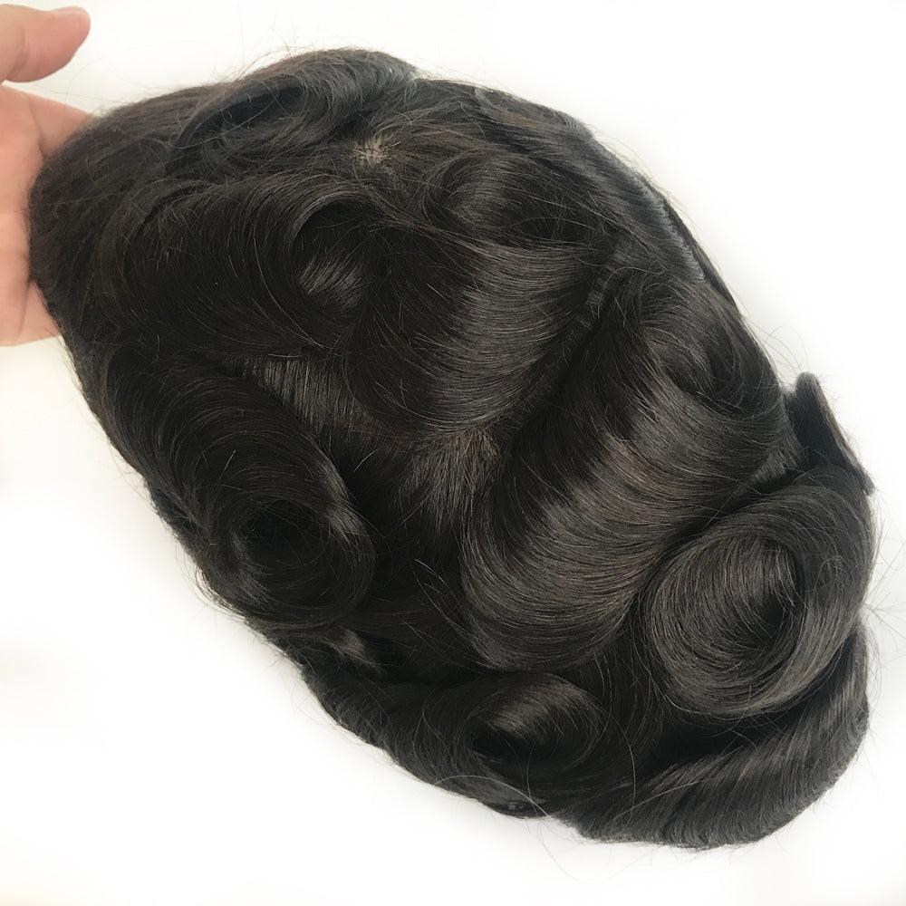 Customized Hair Replacement Diamond Lace Base - Double Show Hair