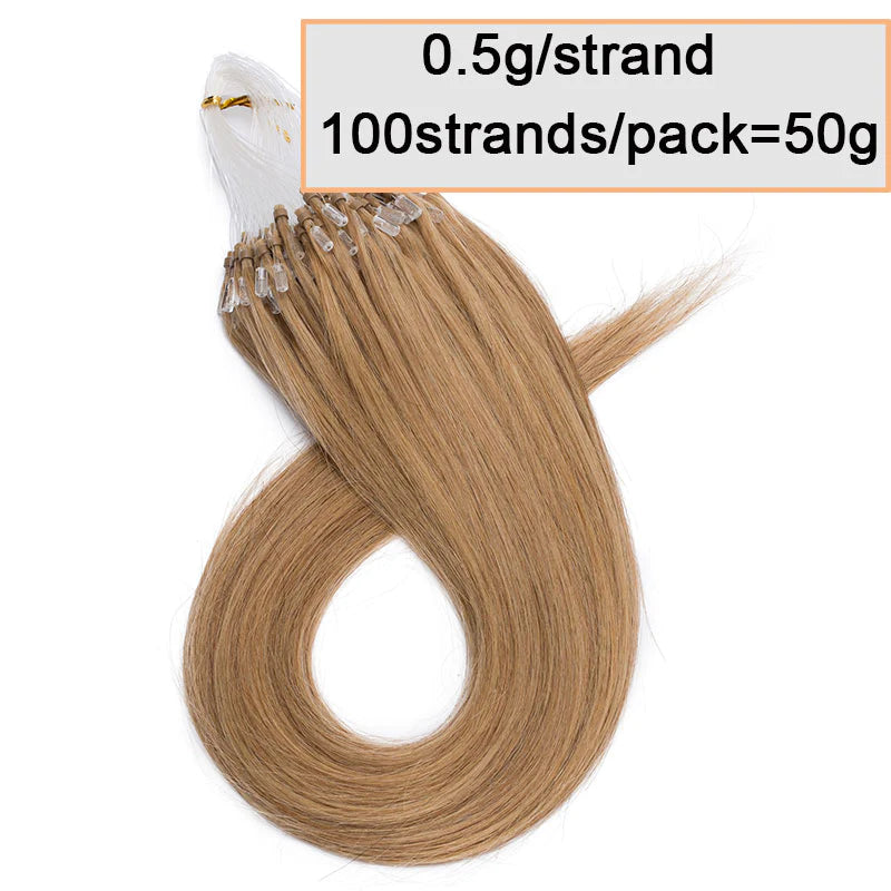 100g Micro Loop Human Hair Extensions - Double Show Hair