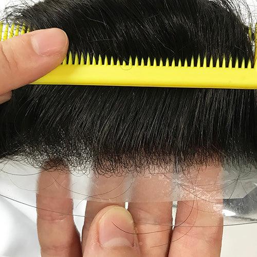 Ultra Thin Skin Hair Replacement System for Men - Double Show Hair